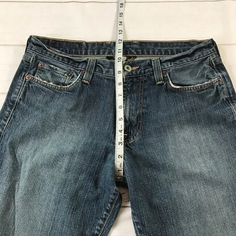 Lucky Brand Gene Montesano Men Size 31 Long Inseam Straight Leg Jeans